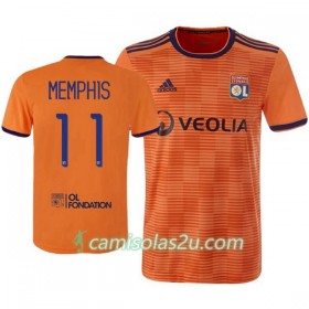 Camisolas de Futebol Olympique Lyonnais Memphis Depay 11 Equipamento 3ª 2018/19 Manga Curta